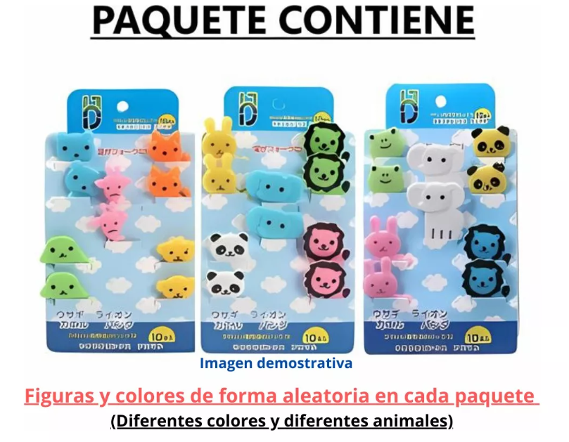 “Haz que comer sea divertido 🐻 Set 10 tenedores Kawaii”