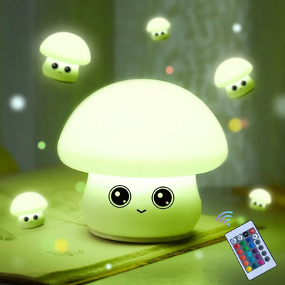 Luz de noche de silicona Honguito Feliz