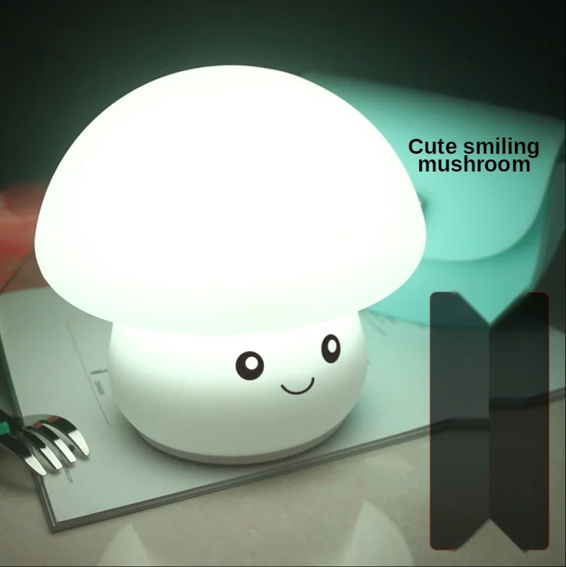 Luz de noche de silicona Honguito Feliz