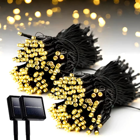 “Decora tu casa con energía solar — ¡Luz cálida!