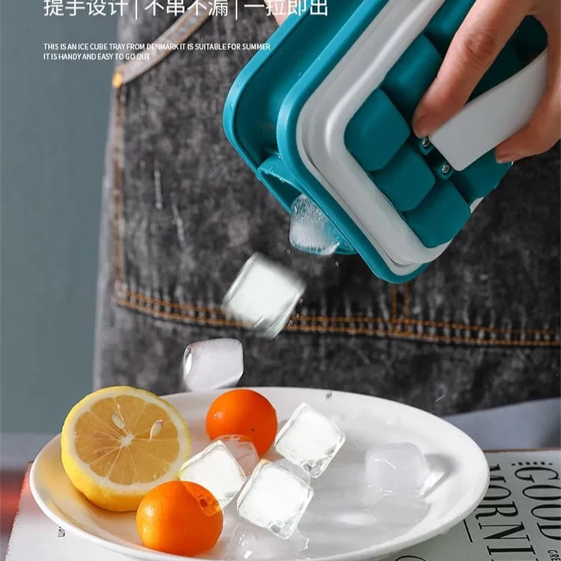 “Saca el hielo sin esfuerzo, Molde portátil reutilizable”