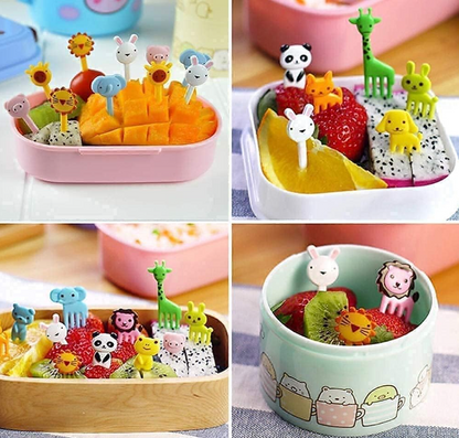 “Haz que comer sea divertido 🐻 Set 10 tenedores Kawaii”